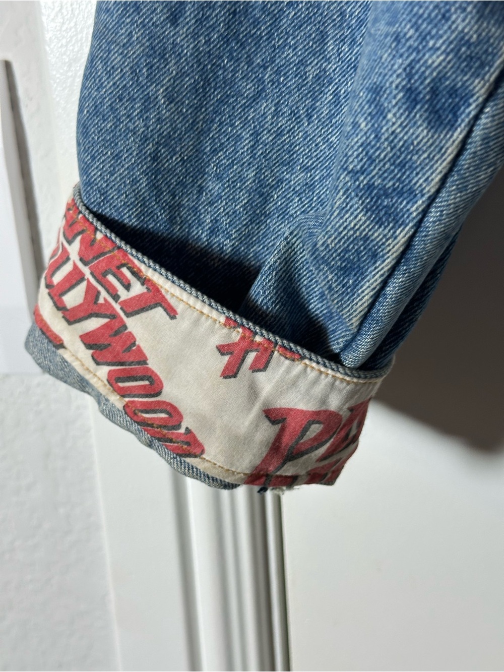 Vintage Planet Hollywood Las Vegas Denim Jacket XXL Oversized - Picture 5 of 5